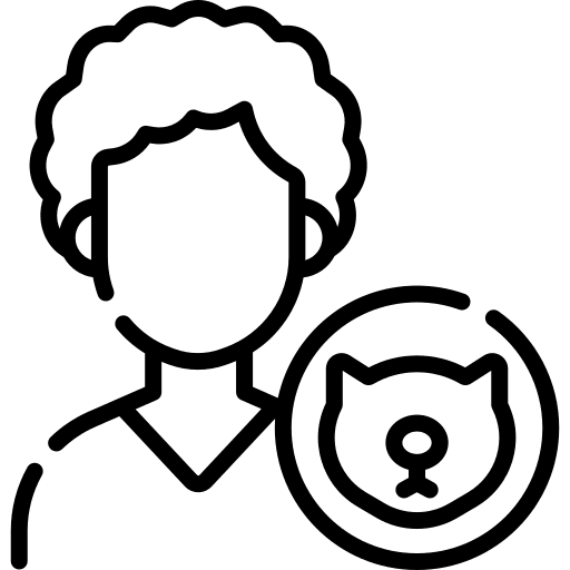 Veterinarian job people pet care icon