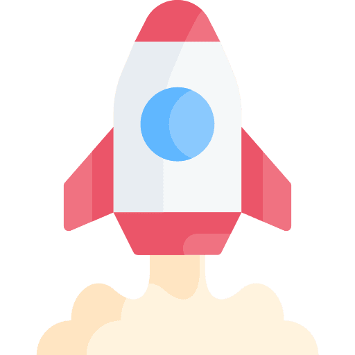 Startup launching transportation beginning icon