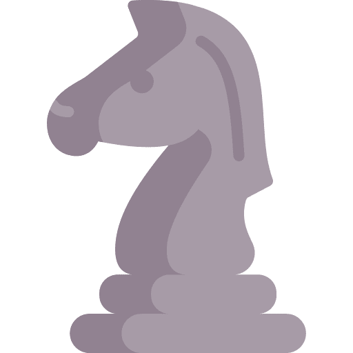 Chess piece knight game chess piece icon