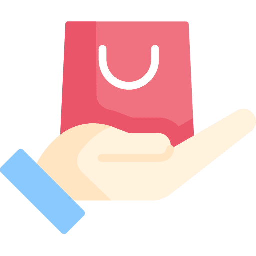 Shopping bag commerce and shopping purchase shopping bag icon