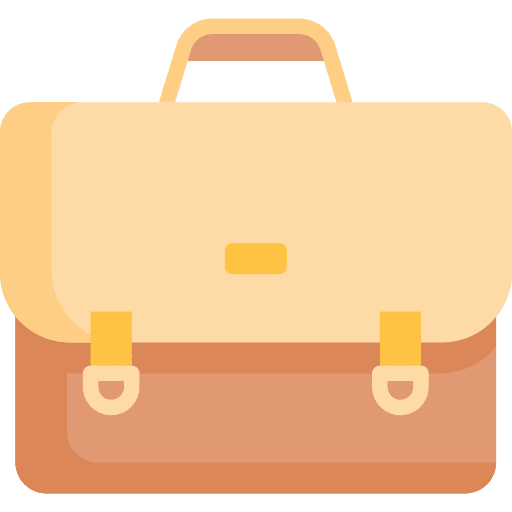 Suitcase work experience business and finance briefcase icon