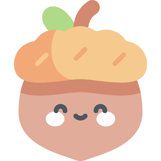 Acorn food and restaurant oak healthy food icon