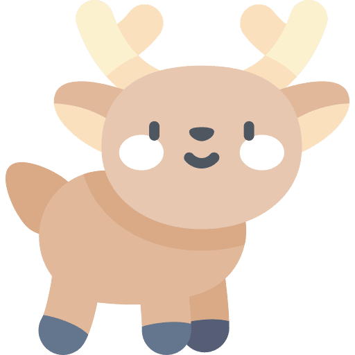 Deer deer zoo wild animals icon