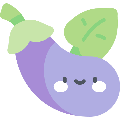 Eggplant vegetables food and restaurant healthy food icon