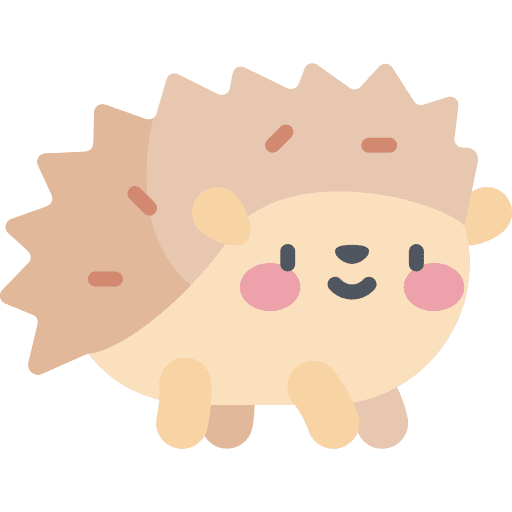 Hedgehog zoo animal kingdom wildlife icon