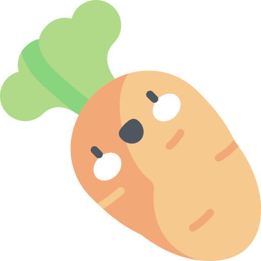 Carrot vegetarian vegan food and restaurant icon