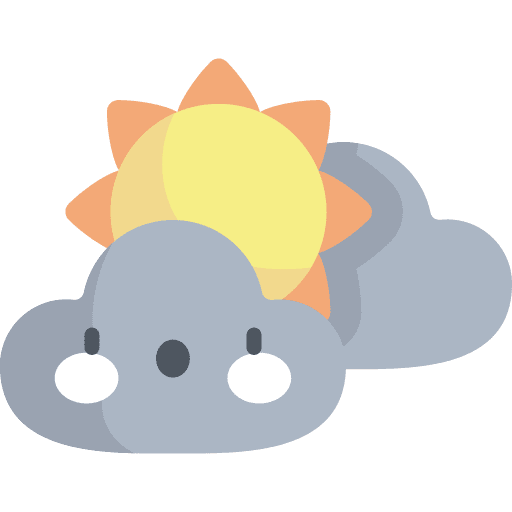 Cloudy forecast nature sky icon