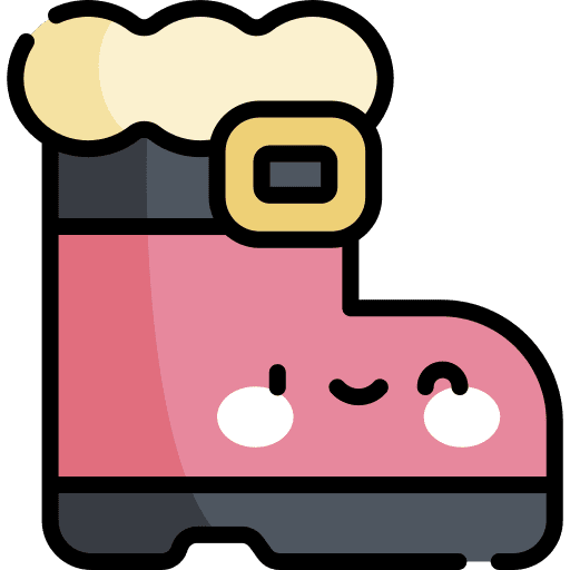 Boot fashion santa claus xmas icon