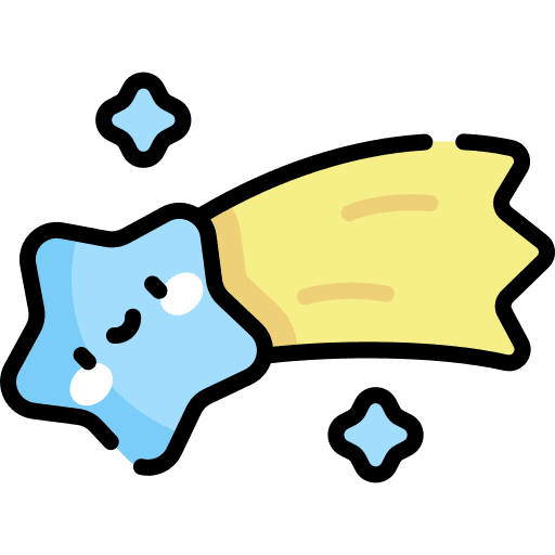 Shooting star astronomy shooting star star icon