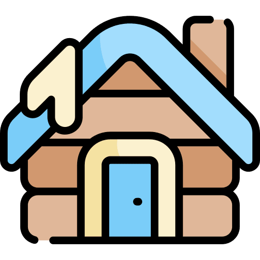 Cabin house architecture and city home icon