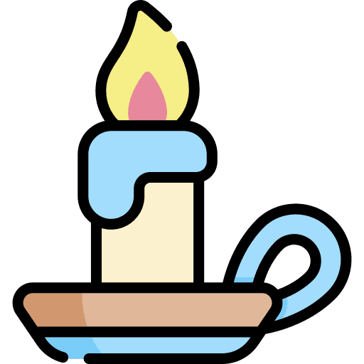 Candle illumination cultures ornamental icon