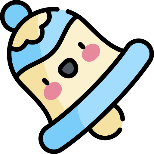 Christmas bell adornment music and multimedia decoration icon