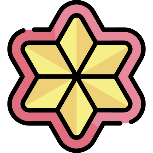 Christmas star shapes and symbols rate shapes icon