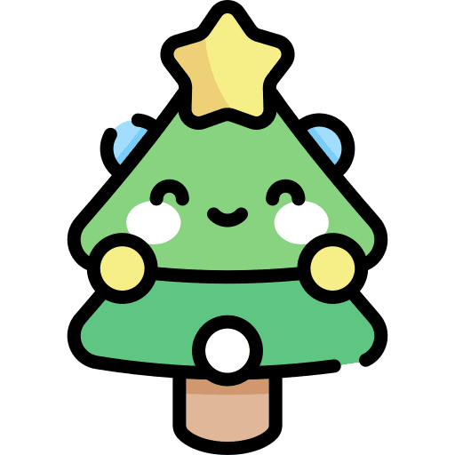 Christmas tree tools and utensils forest christmas tree icon