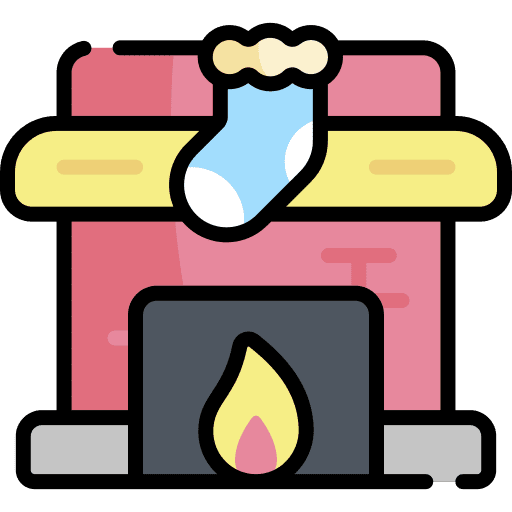 Fireplace living room real estate fire icon