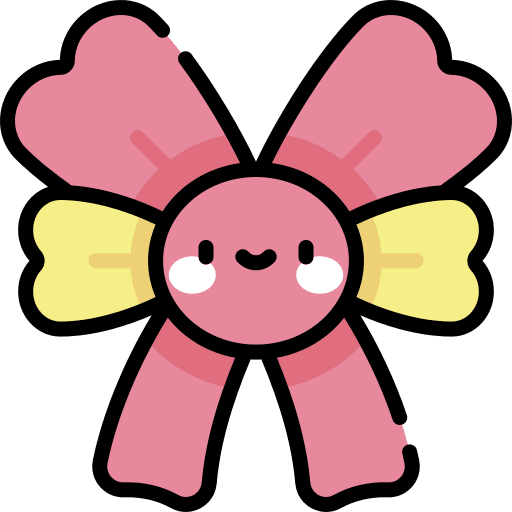 Ribbon bow tie fashion bow icon