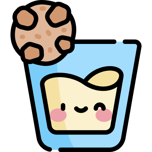 Cookie cookie and milk milk food and restaurant icon
