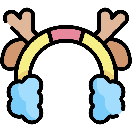 Earmuffs reindeer antlers earmuffs clothing icon