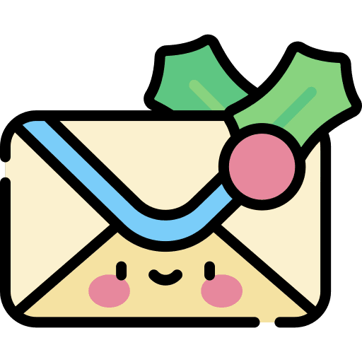 Letter letter pine greetings icon