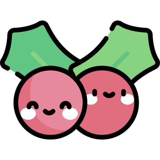 Mistletoe xmas christmas tools and utensils icon