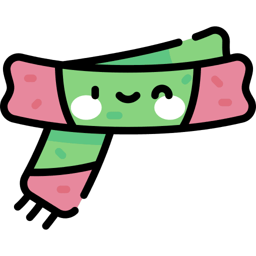 Scarf clothes garment winter icon