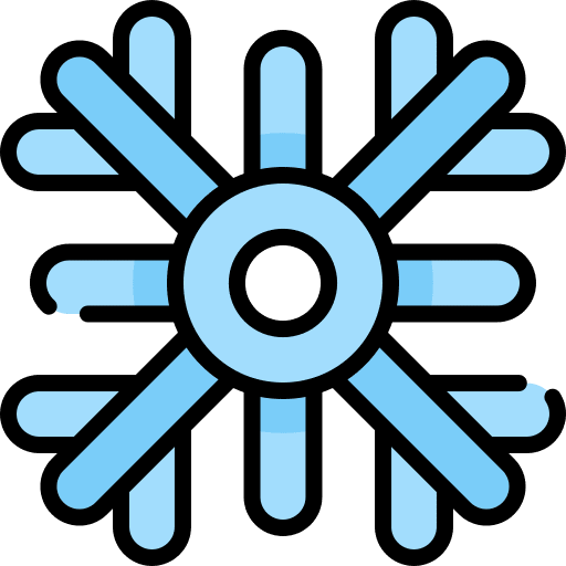 Snowflake winter weather snow icon