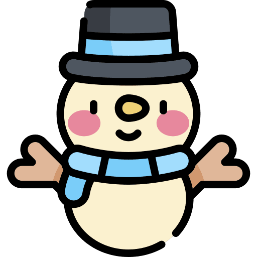 Snowman snow weather season icon