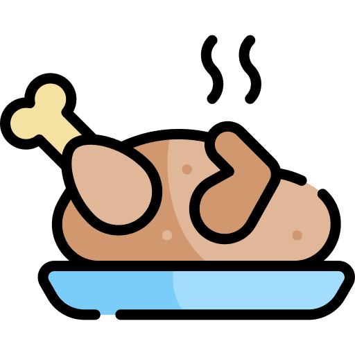 Turkey turkey leg food chicken leg icon