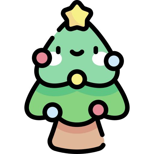 Christmas tree ornament pine woods icon