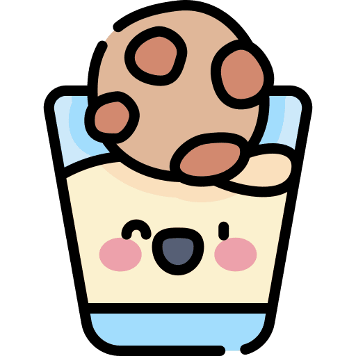 Cookie food and restaurant cookie milk icon