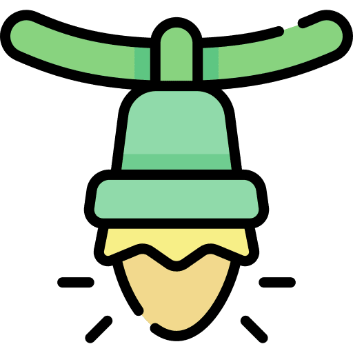 Light garland birthday and party decoration icon