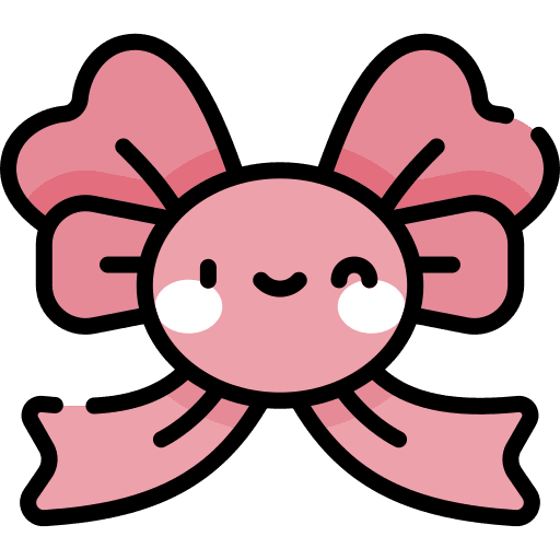 Ribbon bow birthday and party ribbon icon