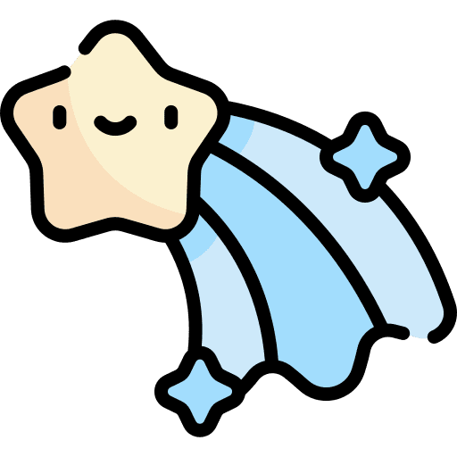 Shooting star nature universe astrology icon