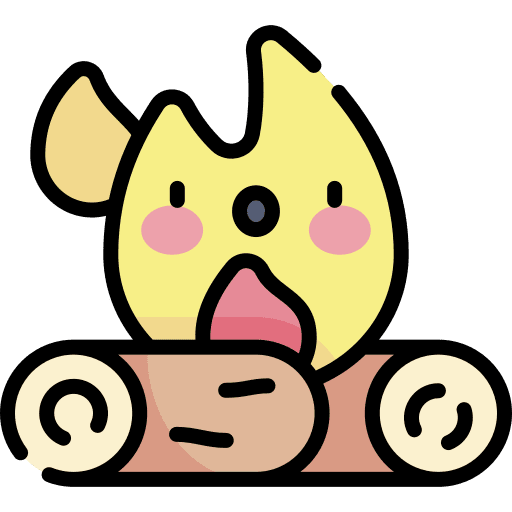 Bonfire holidays firewood logs icon