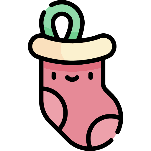 Christmas sock christmas gift decoration icon
