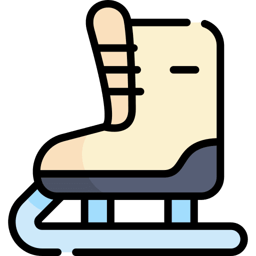 Ice skating ice skating winter footwear icon
