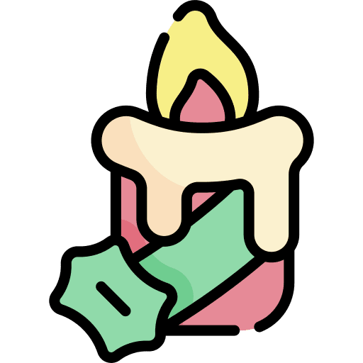 Candle christmas candle illumination icon
