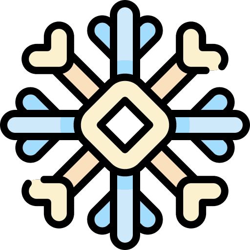 Snowflake snow weather winter icon