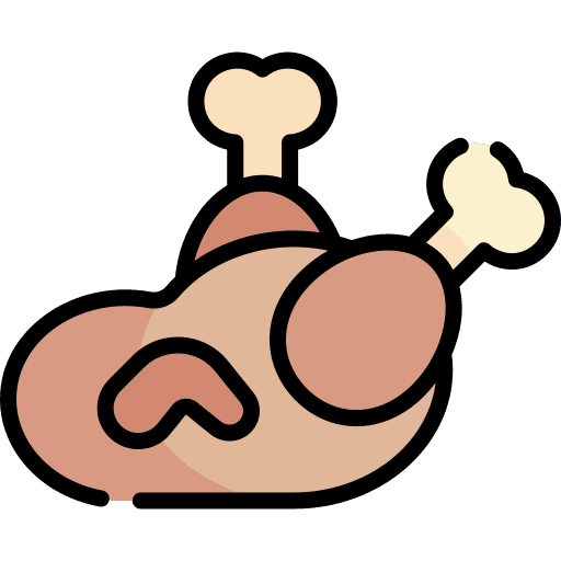 Turkey food and restaurant thanksgiving hot food icon