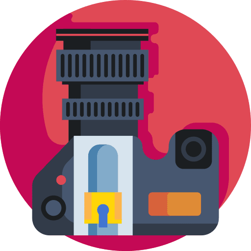 Camera photography reflex technology icon