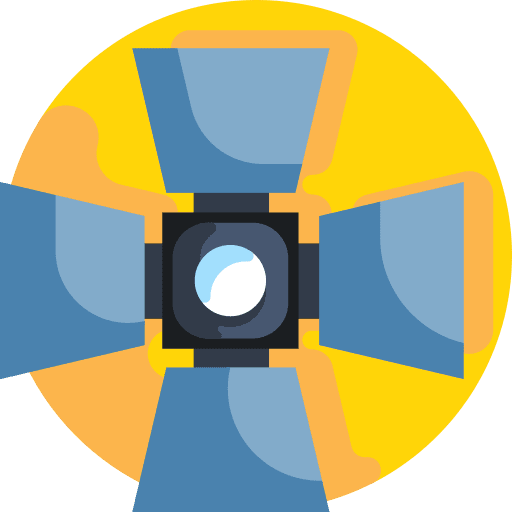 Reflector filming reflector studio icon