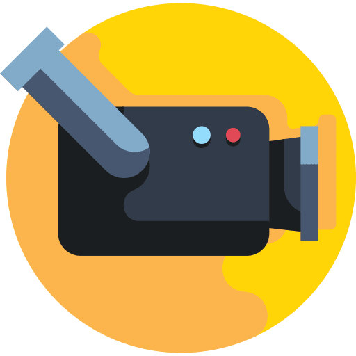 Video camera vintage video camera technology icon