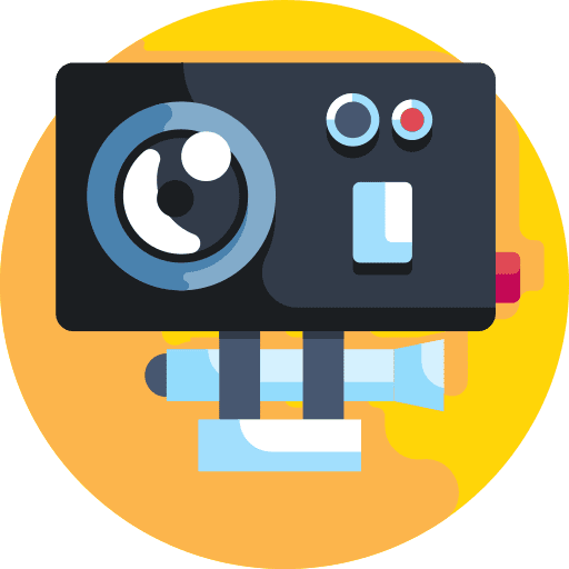 Action camera photo electronics video camera icon