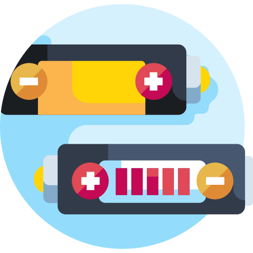 Battery status power battery icon
