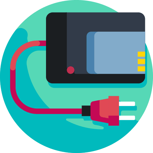 Charger energy technology electronics icon