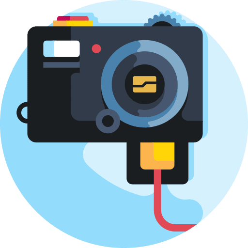Charging electronics technology photo camera icon