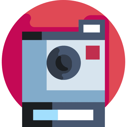 Instant camera photograph picture electronics icon