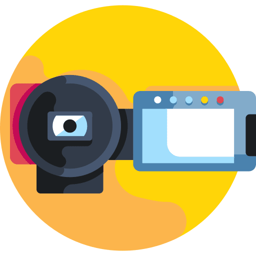 Video camera recorder handy camcorder icon