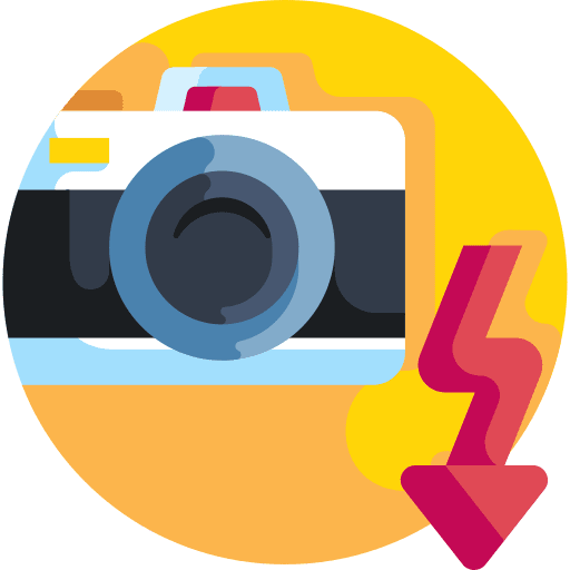 Flash photography technology flash icon