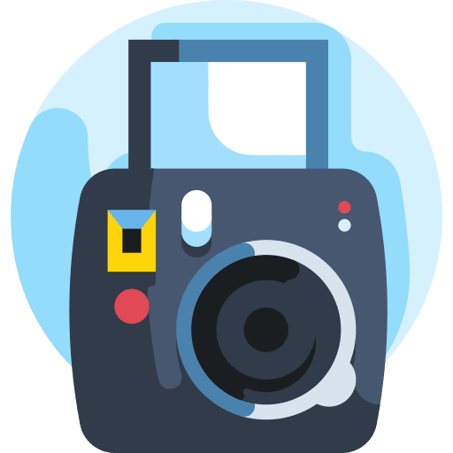 Instant camera photography digital electronics icon